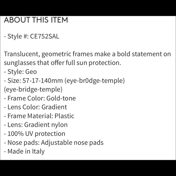 Chloe Sunglasses New - Picture 9 of 10